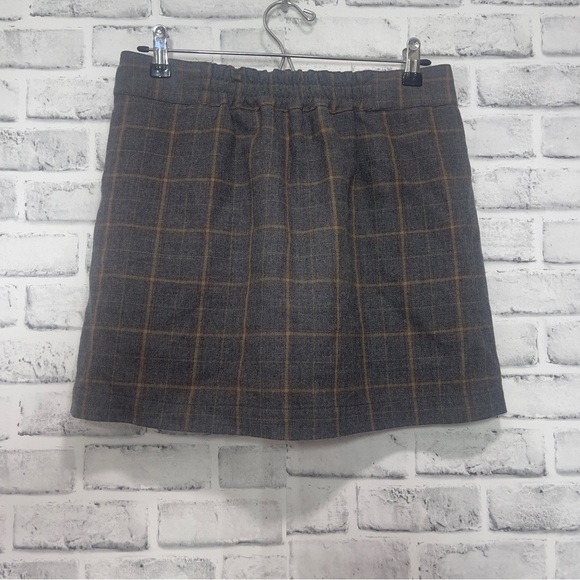 Fossil Pleated Lined Wool Blend Skirt with Pockets Extra Small - Picture 2 of 8